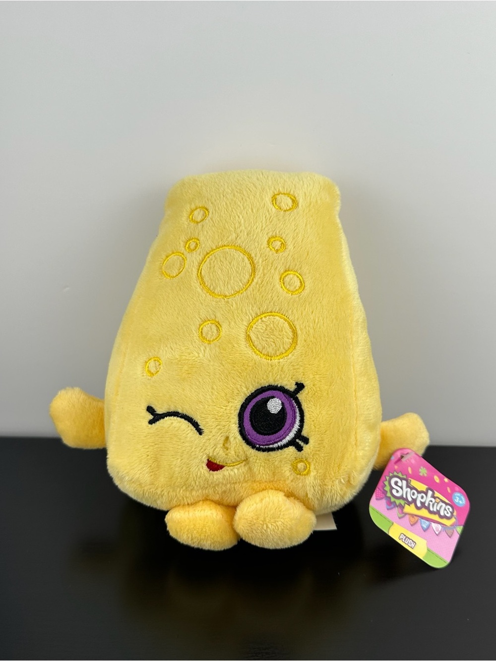Fiesta Shopkins Chee Zee Cheese 6" C17411 Yellow Purple Plush NWT
